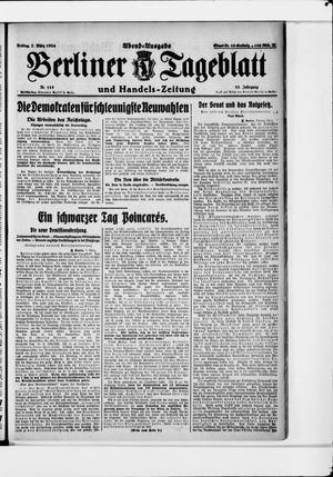 Berliner Tageblatt und Handels-Zeitung vom 07.03.1924