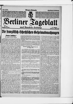 Berliner Tageblatt und Handels-Zeitung on Mar 21, 1924