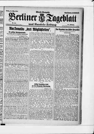 Berliner Tageblatt und Handels-Zeitung vom 28.03.1924
