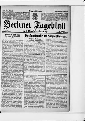 Berliner Tageblatt und Handels-Zeitung vom 03.04.1924