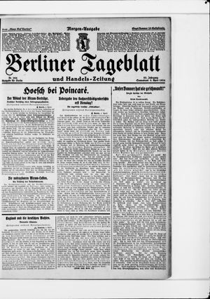 Berliner Tageblatt und Handels-Zeitung vom 05.04.1924