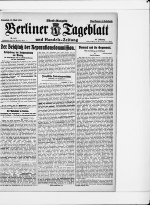 Berliner Tageblatt und Handels-Zeitung vom 12.04.1924