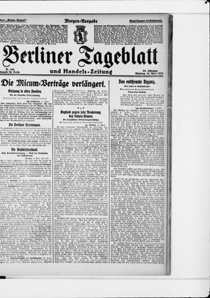 Berliner Tageblatt und Handels-Zeitung vom 15.04.1924