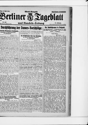 Berliner Tageblatt und Handels-Zeitung on Apr 17, 1924