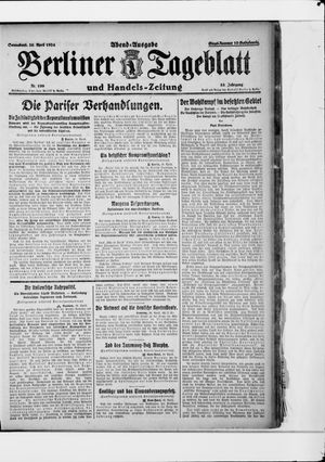 Berliner Tageblatt und Handels-Zeitung on Apr 26, 1924