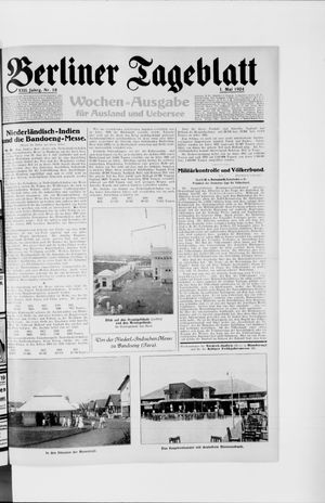 Berliner Tageblatt und Handels-Zeitung vom 01.05.1924