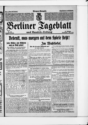 Berliner Tageblatt und Handels-Zeitung vom 03.05.1924