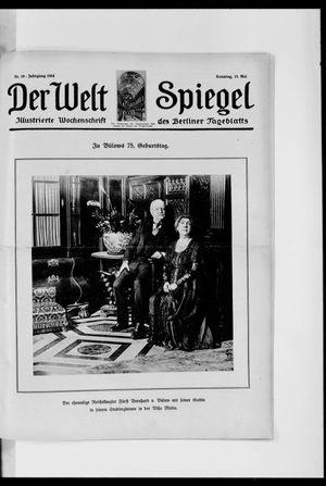 Berliner Tageblatt und Handels-Zeitung vom 11.05.1924