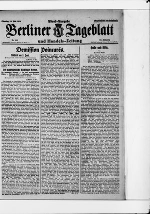 Berliner Tageblatt und Handels-Zeitung vom 13.05.1924