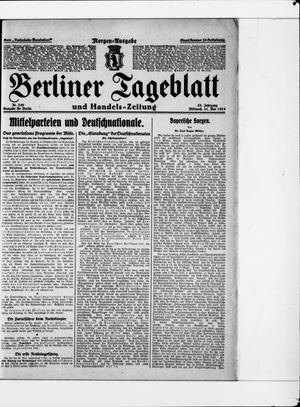 Berliner Tageblatt und Handels-Zeitung vom 21.05.1924