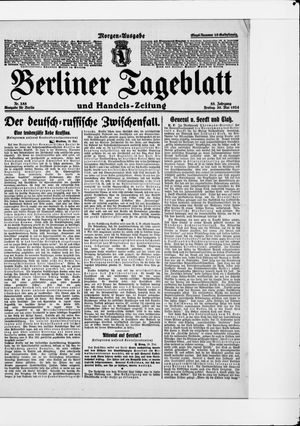 Berliner Tageblatt und Handels-Zeitung vom 30.05.1924
