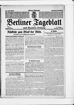 Berliner Tageblatt und Handels-Zeitung vom 01.06.1924