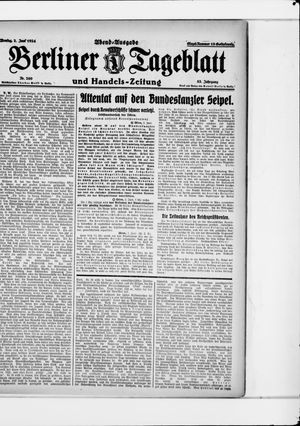 Berliner Tageblatt und Handels-Zeitung vom 02.06.1924