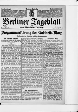 Berliner Tageblatt und Handels-Zeitung vom 05.06.1924