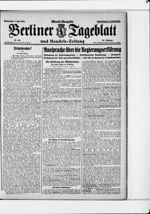 Berliner Tageblatt und Handels-Zeitung vom 05.06.1924
