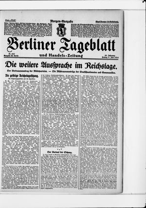Berliner Tageblatt und Handels-Zeitung vom 06.06.1924