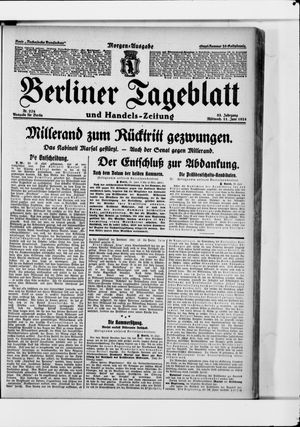 Berliner Tageblatt und Handels-Zeitung vom 11.06.1924