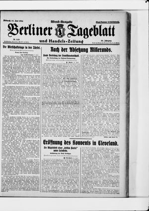 Berliner Tageblatt und Handels-Zeitung vom 11.06.1924