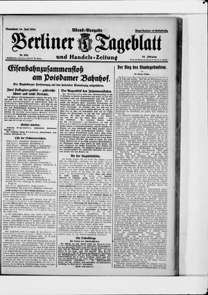 Berliner Tageblatt und Handels-Zeitung vom 14.06.1924