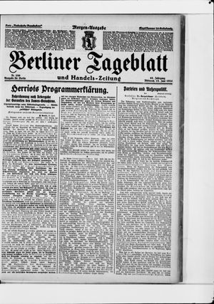 Berliner Tageblatt und Handels-Zeitung vom 18.06.1924