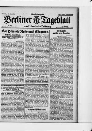 Berliner Tageblatt und Handels-Zeitung vom 19.06.1924