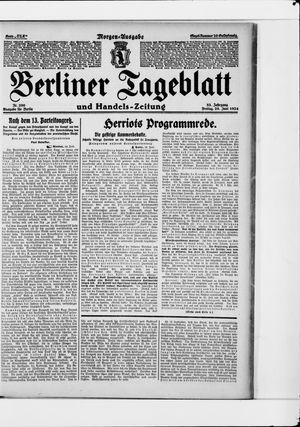 Berliner Tageblatt und Handels-Zeitung vom 20.06.1924