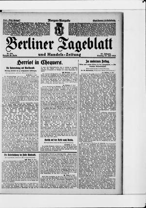 Berliner Tageblatt und Handels-Zeitung vom 22.06.1924