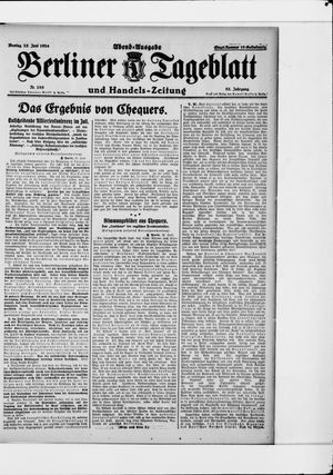 Berliner Tageblatt und Handels-Zeitung vom 23.06.1924