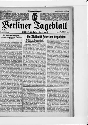 Berliner Tageblatt und Handels-Zeitung on Jun 28, 1924