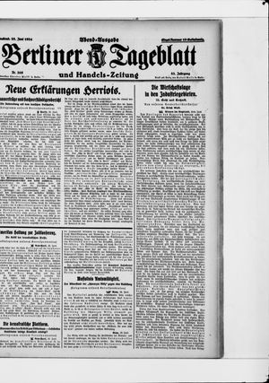Berliner Tageblatt und Handels-Zeitung vom 28.06.1924