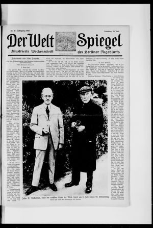Berliner Tageblatt und Handels-Zeitung vom 29.06.1924