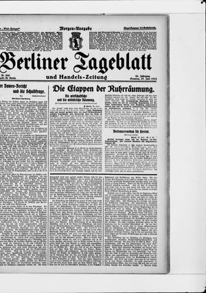 Berliner Tageblatt und Handels-Zeitung vom 29.06.1924