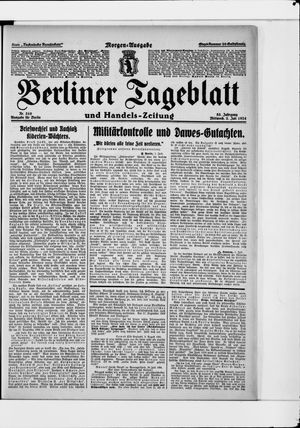 Berliner Tageblatt und Handels-Zeitung vom 02.07.1924