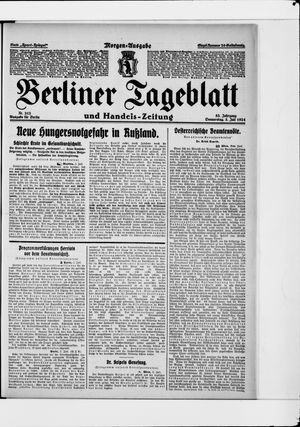 Berliner Tageblatt und Handels-Zeitung vom 03.07.1924