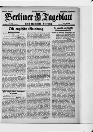 Berliner Tageblatt und Handels-Zeitung vom 04.07.1924