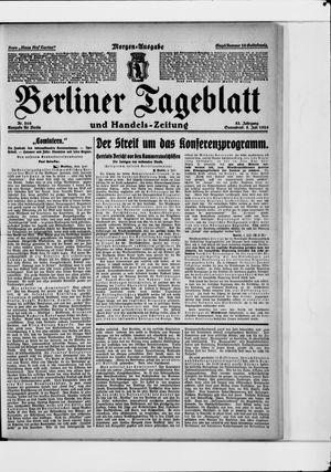 Berliner Tageblatt und Handels-Zeitung vom 05.07.1924