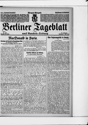 Berliner Tageblatt und Handels-Zeitung vom 09.07.1924