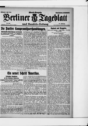 Berliner Tageblatt und Handels-Zeitung vom 09.07.1924