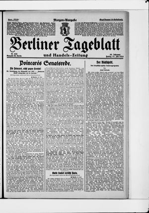 Berliner Tageblatt und Handels-Zeitung vom 11.07.1924