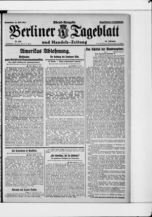 Berliner Tageblatt und Handels-Zeitung vom 12.07.1924