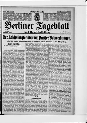 Berliner Tageblatt und Handels-Zeitung vom 13.07.1924