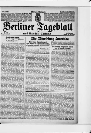Berliner Tageblatt und Handels-Zeitung vom 18.07.1924