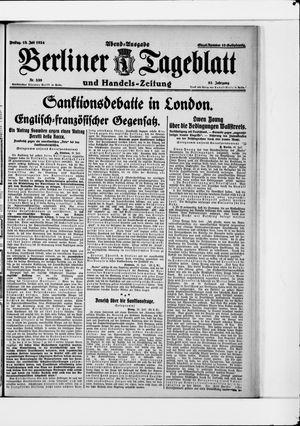 Berliner Tageblatt und Handels-Zeitung on Jul 18, 1924