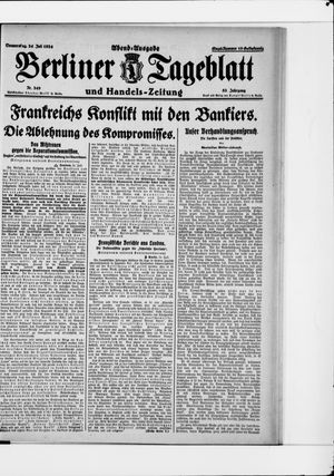 Berliner Tageblatt und Handels-Zeitung vom 24.07.1924