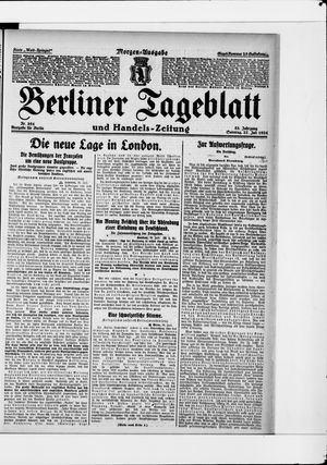 Berliner Tageblatt und Handels-Zeitung vom 27.07.1924