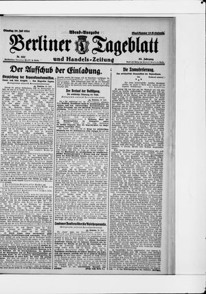 Berliner Tageblatt und Handels-Zeitung vom 29.07.1924