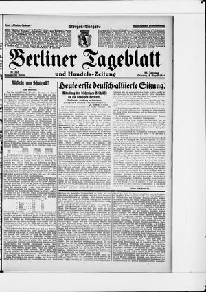 Berliner Tageblatt und Handels-Zeitung on Aug 5, 1924