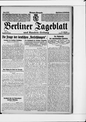 Berliner Tageblatt und Handels-Zeitung vom 08.08.1924