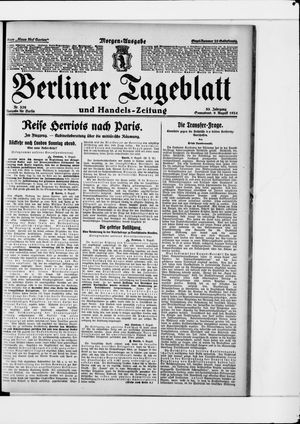 Berliner Tageblatt und Handels-Zeitung vom 09.08.1924
