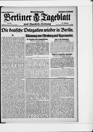 Berliner Tageblatt und Handels-Zeitung on Aug 18, 1924